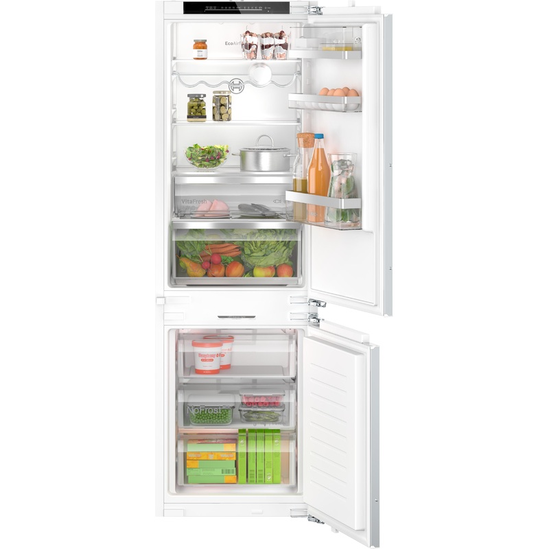 BOSCH Khl- / Gefrierkombination Serie 6, Einbau, 177.2 x 55.8 cm, Flachscharnier mit Softeinzug, rechts