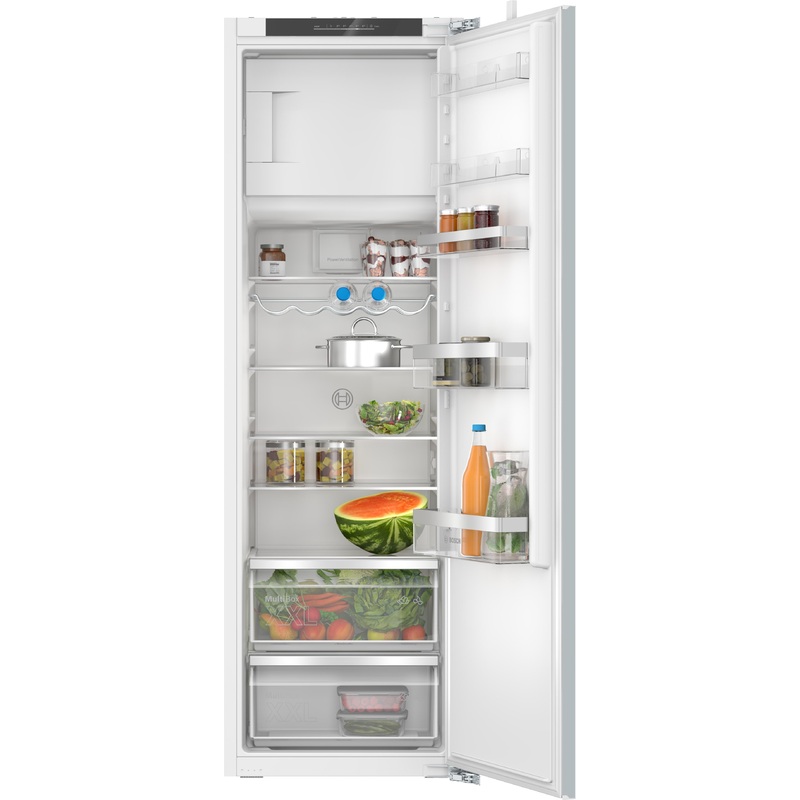 BOSCH Khlschrank Serie 4, Einbau-mit Gefrierfach, 177.5 x 56 cm, Flachscharnier, rechts