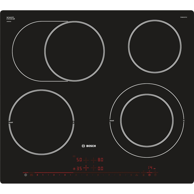 BOSCH Kochfeld Serie 8, Elektrokochfeld, 60 cm, flchenbndig