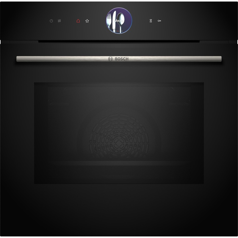BOSCH Mikrowelle Serie 8, Einbau-Backofen mit Mikrowellenfunktion, 60 x 60 cm, Schwarz