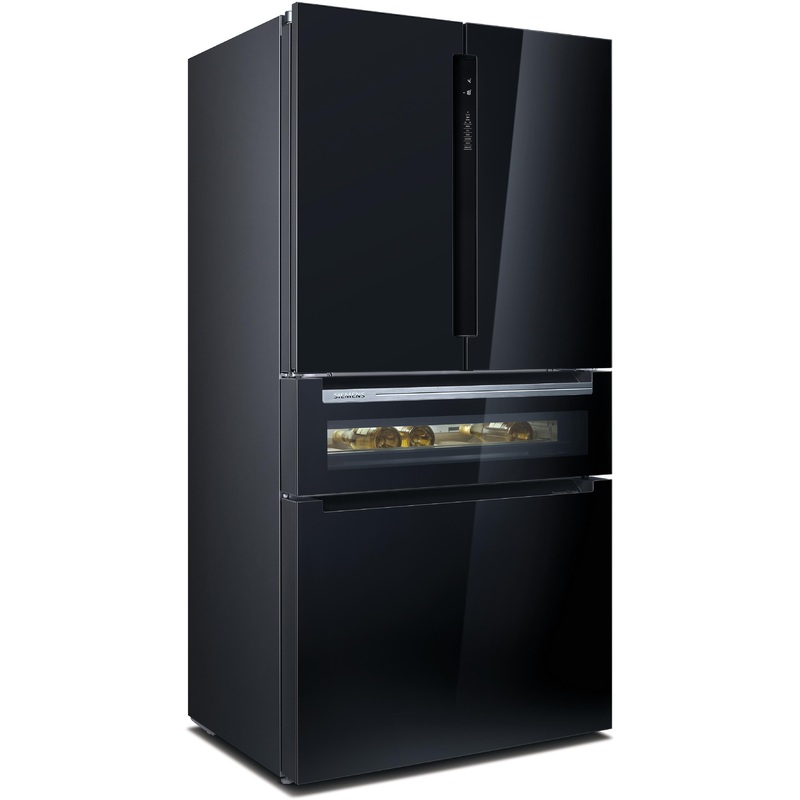 SIEMENS Khl- / Gefrierkombination , iQ700, 183 x 90.6 cm, Stand-Gefrierschrank, Schwarz