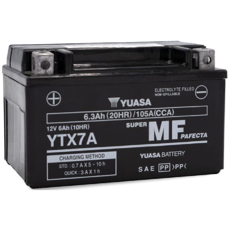 YUASA Batterie AGM 12V/6.3Ah/100A LxBxH: 150 // 87 // 93 // S:1