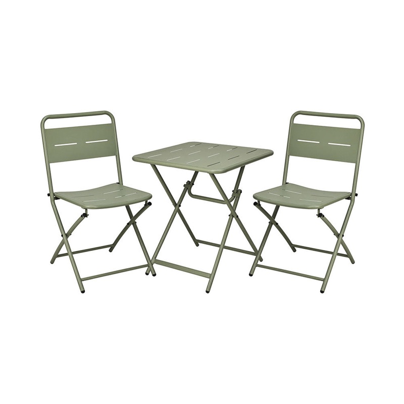 FS-STAR Gartenmbel Bistro-Set 3-teilig Mattgrn