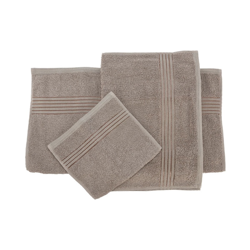 FS-STAR Zubehr Haushalt Handtuch 3er Set in verschiedenen Grssen Taupe