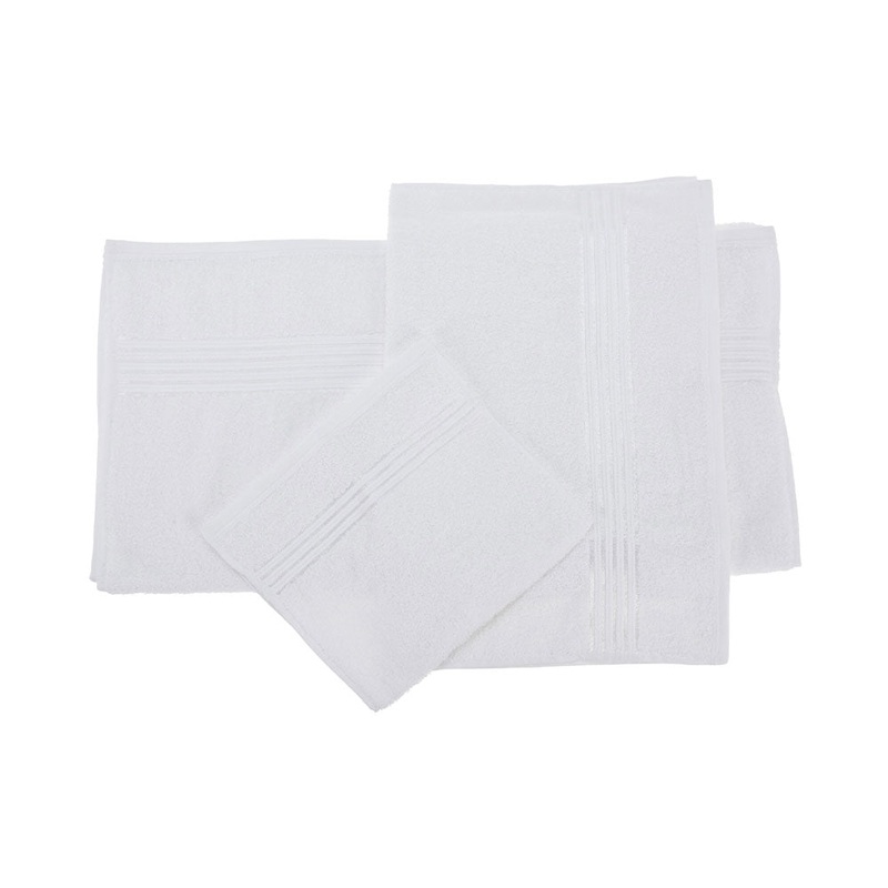 FS-STAR Zubehr Haushalt Handtuch 3er Set in verschiedenen Grssen weiss