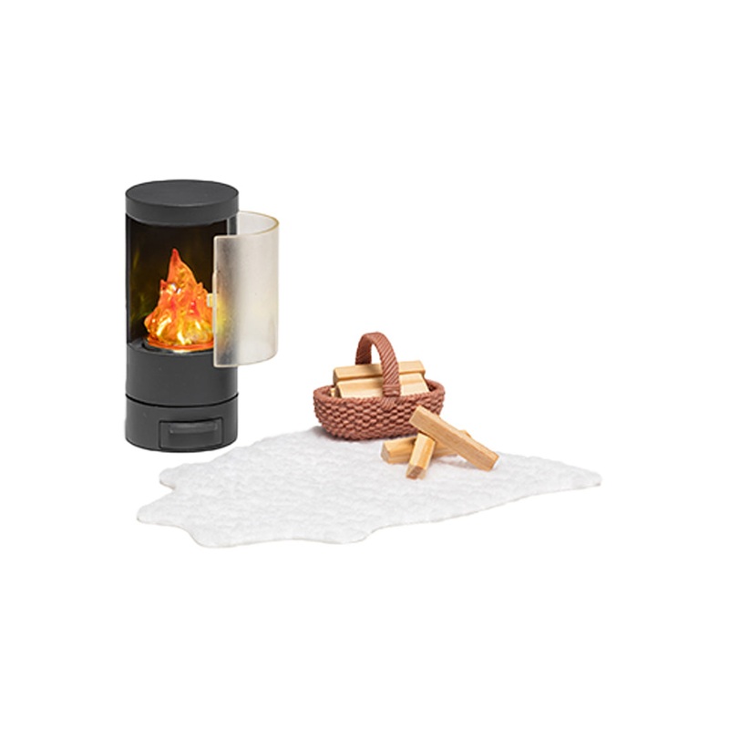 LUNDBY Kinder Puppenhauszubehr Kamin Set
