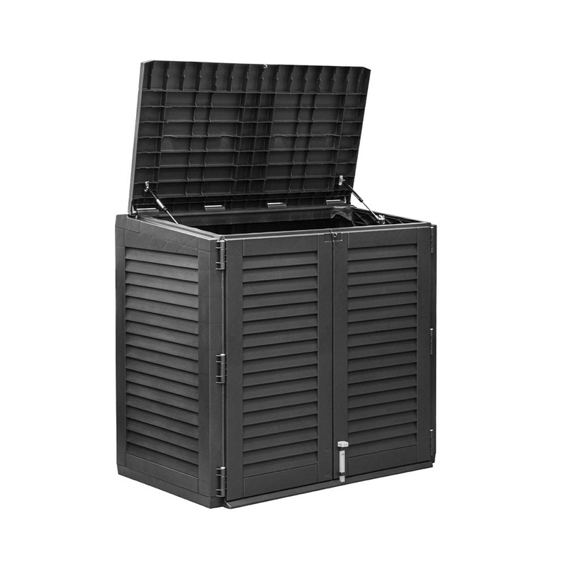 WeberGarden Gartenmbel Maxibox mit 2 Tren 117x74xH110cm anthrazit