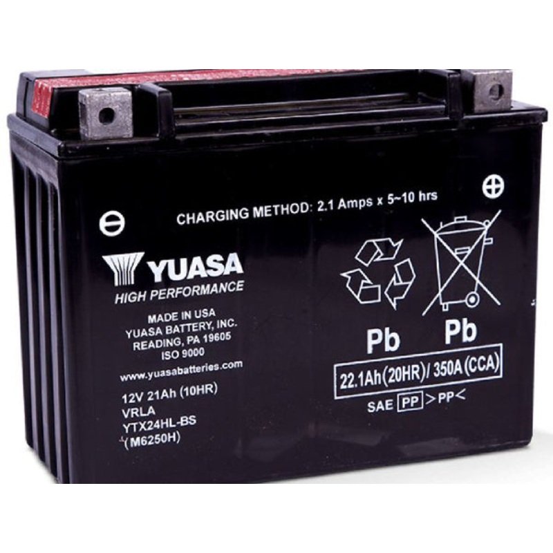 YUASA Fahrzeugbatterie AGM 12V/22.1Ah/350A