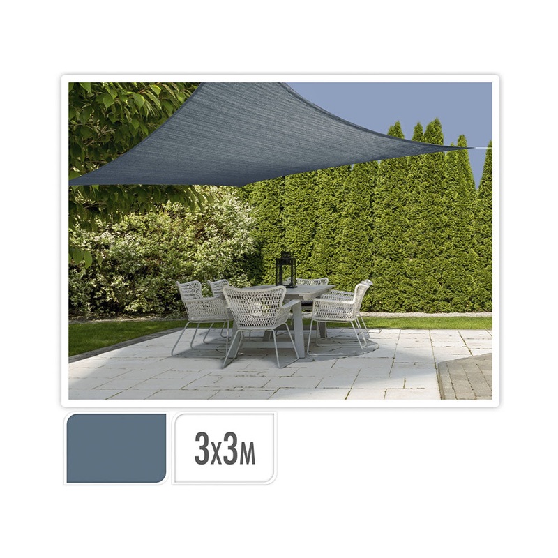 FS-STAR Zubehr Gartengerte Sonnensegel 3x3 m