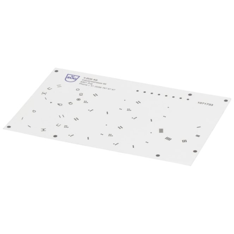 V-Zug Zubehr Backofen Blindentauglichkeitsfolie