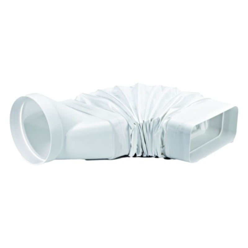 V-Zug Zubehr Dunstabzge Flachkanal Flexbogen von rund auf flach Umlenkung und Drehung bis 180 150mm B227xH94xT160-550mm