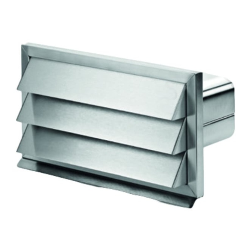 V-Zug Zubehr Dunstabzge Wetterschutzgitter Edelstahl mit Rckstauklappe B 290 x H 160 mm an Flachkanal (B 222 x H 89 mm)