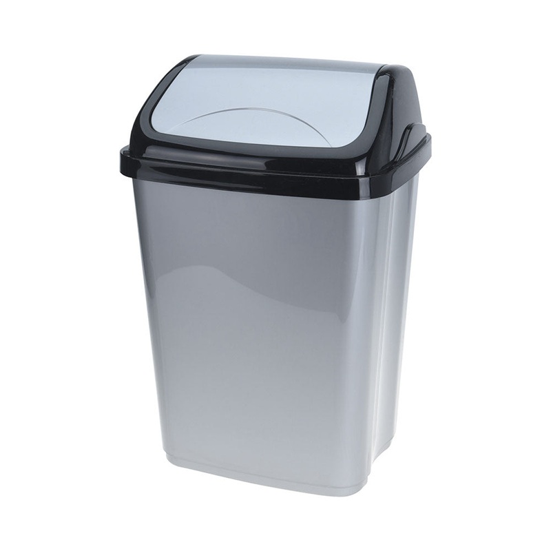 FS-STAR Zubehr Haushalt Abfalleimer 16 Liter grau