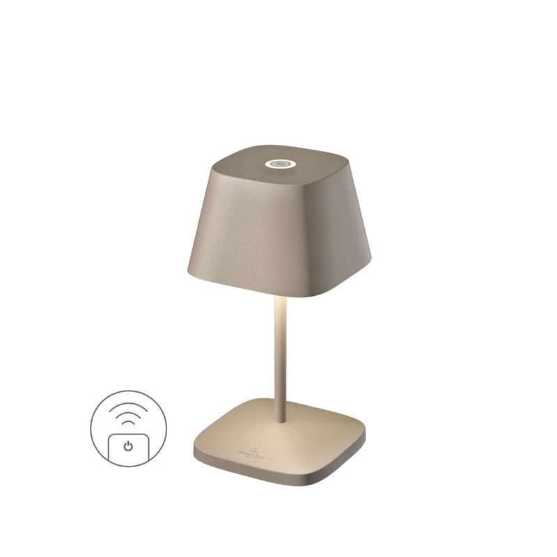 VilleroyBoch Tischleuchte NEAPEL RC, Akku In- & Outdoor, dimmbar