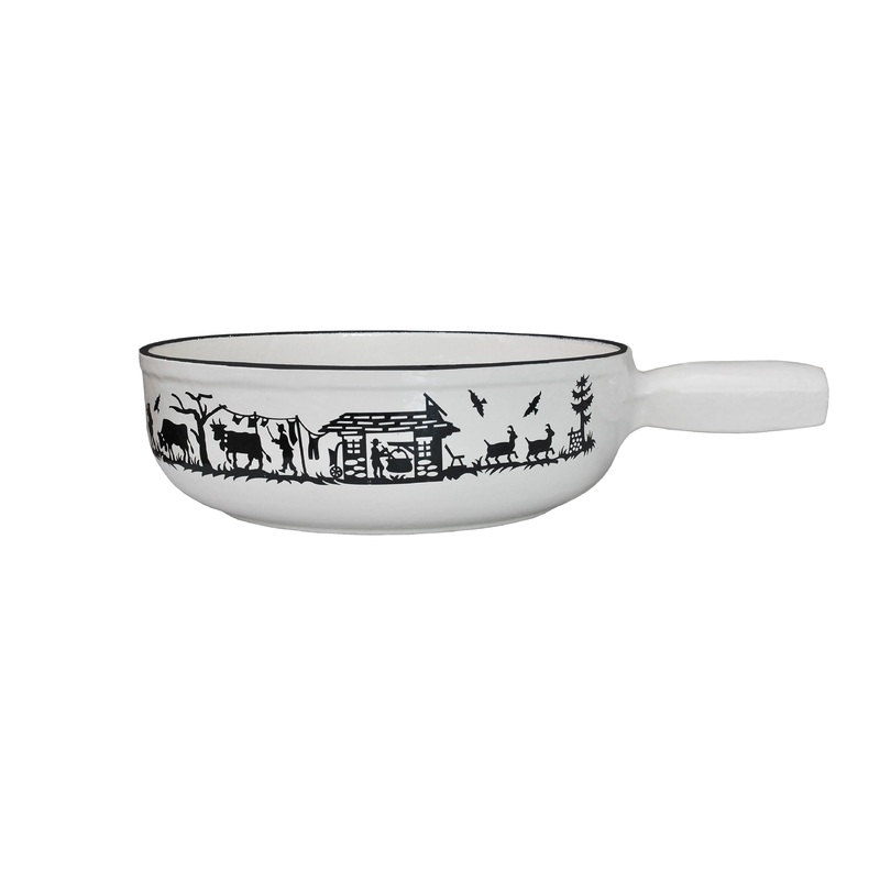 Heidi Cheese Line Zubehr Alpes Caquelon Guss weiss  21 cm
