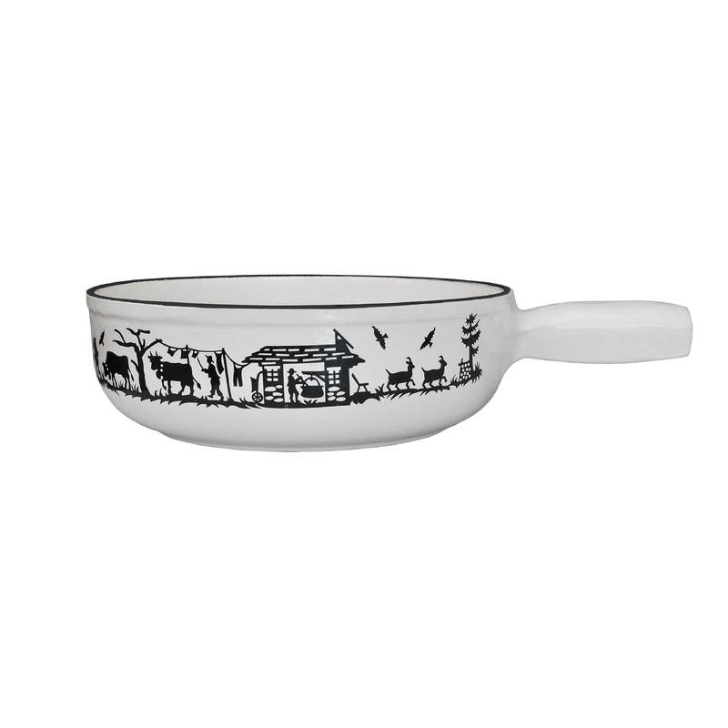 Heidi Cheese Line Zubehr Alpes Caquelon Guss weiss  23 cm