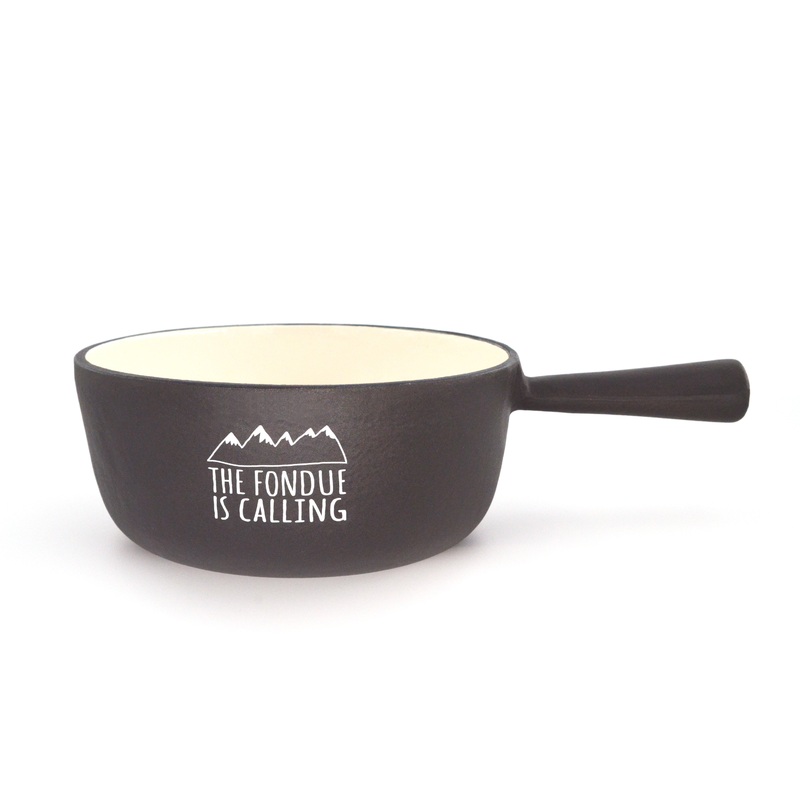 Heidi Cheese Line Zubehr CALLING Caquelon schwarz 20cm