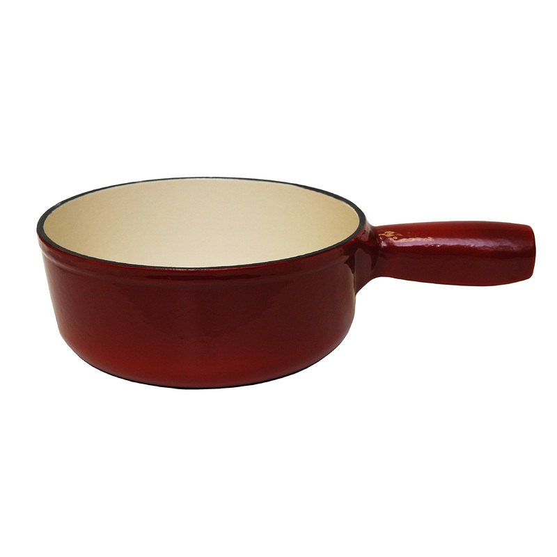 Heidi Cheese Line Zubehr Caquelon Gusseisen rot/weiss  19 cm 1.3 Lt.