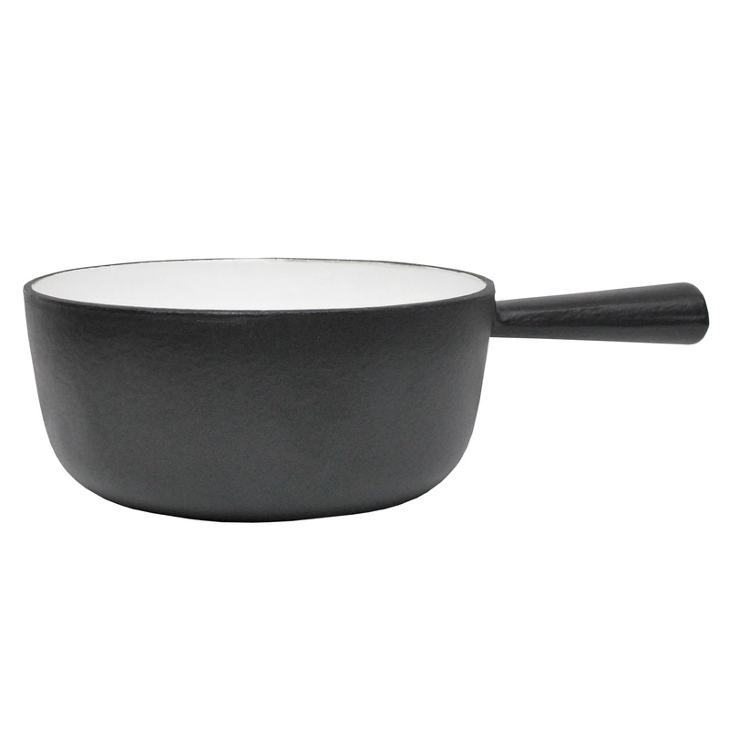 Heidi Cheese Line Zubehr Caquelon Gusseisen schwarz  20 cm 1.8 Lt.