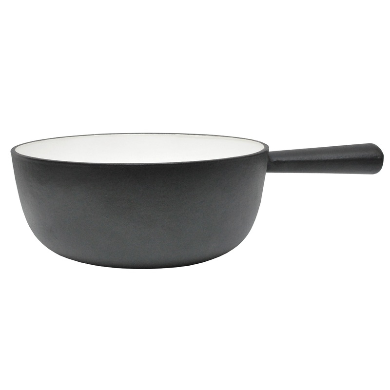 Heidi Cheese Line Zubehr Caquelon Gusseisen schwarz  22 cm 2.3 Lt.