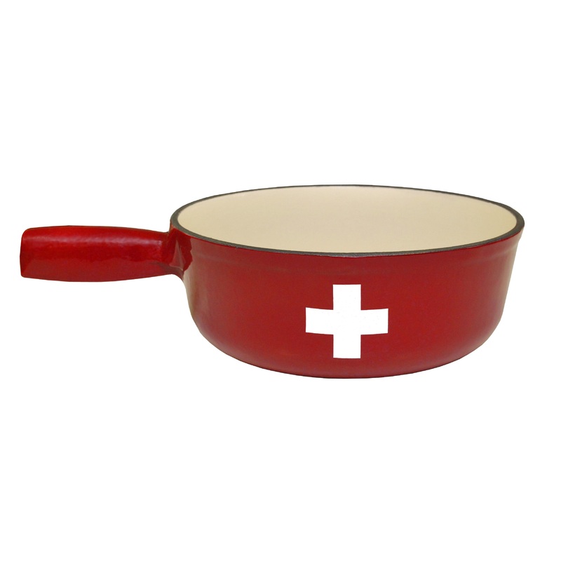 Heidi Cheese Line Zubehr Croix Suisse Caquelon Guss rot  21 cm