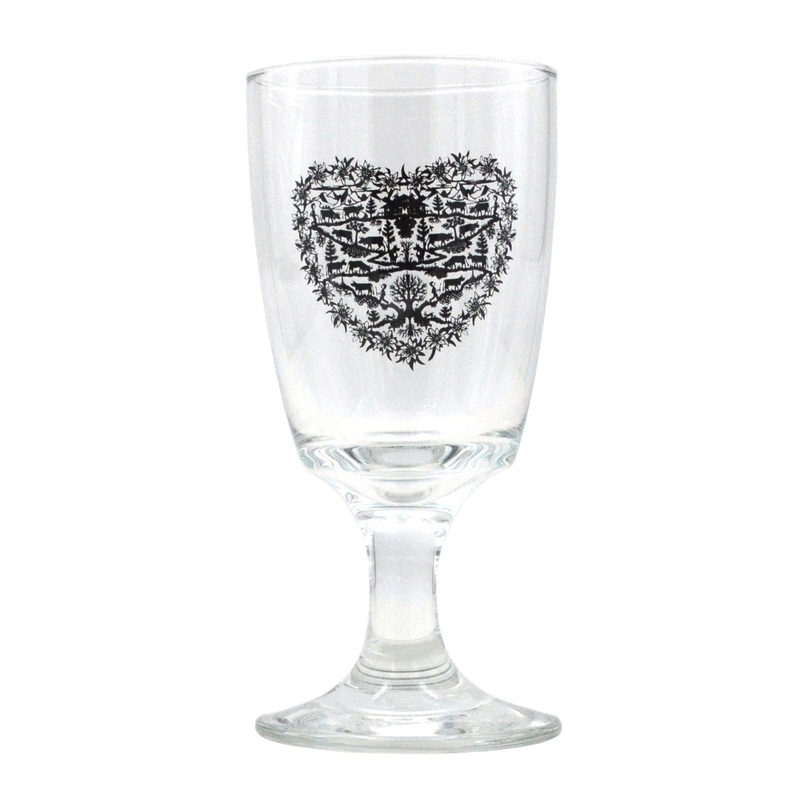 Heidi Cheese Line Zubehr CUT Kaffeeglas Herz 2dl