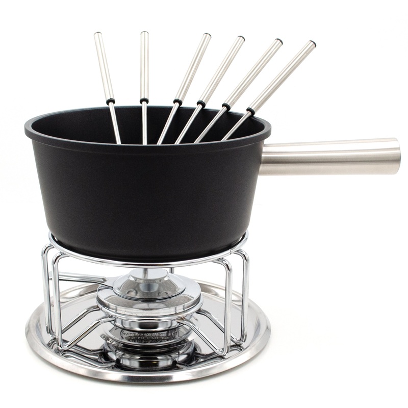 Heidi Cheese Line Zubehr Fondue-Set Aluminium schwarz 21cm