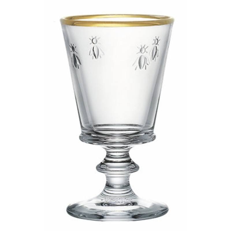 La Rochre Glas ABEILLE GOLD Trinkglas 24 cl 4er-Set