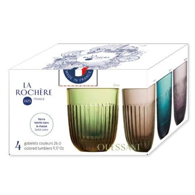 La Rochre Glas OUESSANT Trinkglser 26 cl Set  4 Stck