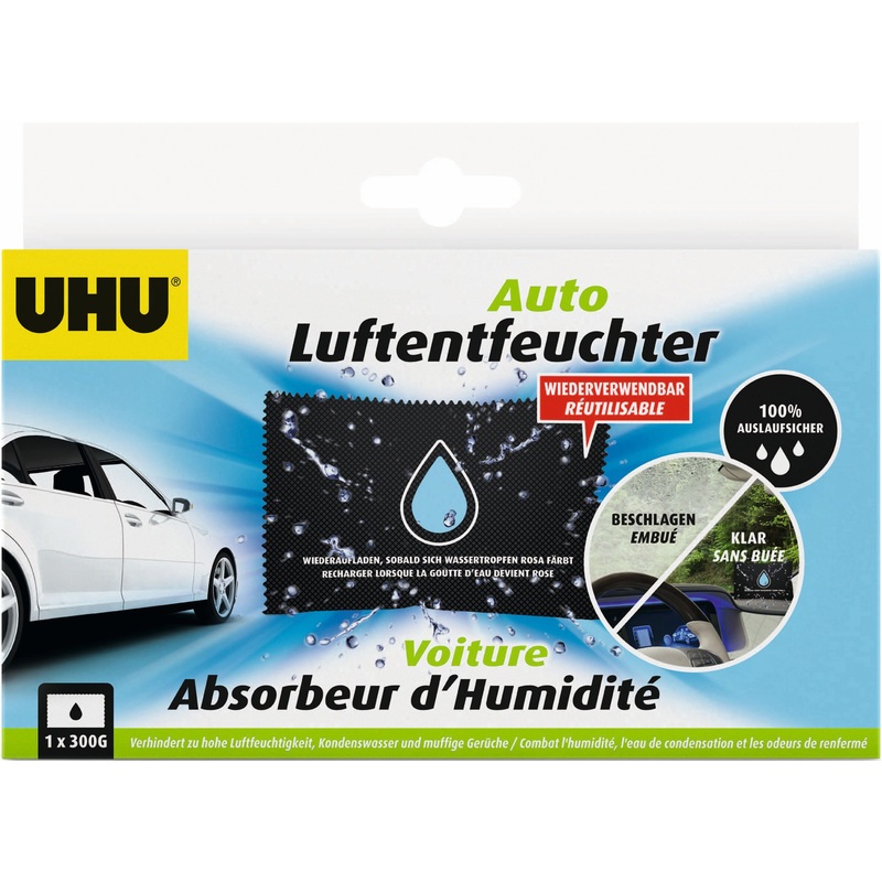UHU Entfeuchter Auto Luftentfeuchter 300g