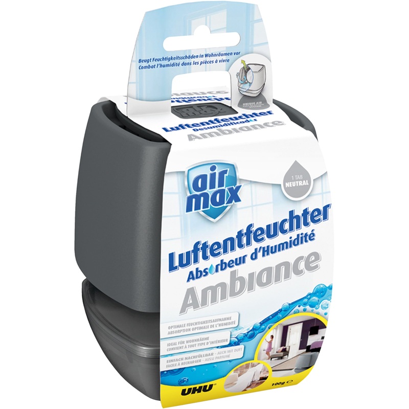 Uhu Luftbehandlung Zubehr Air Max Luftentfeuchter Ambiance Anthrazit