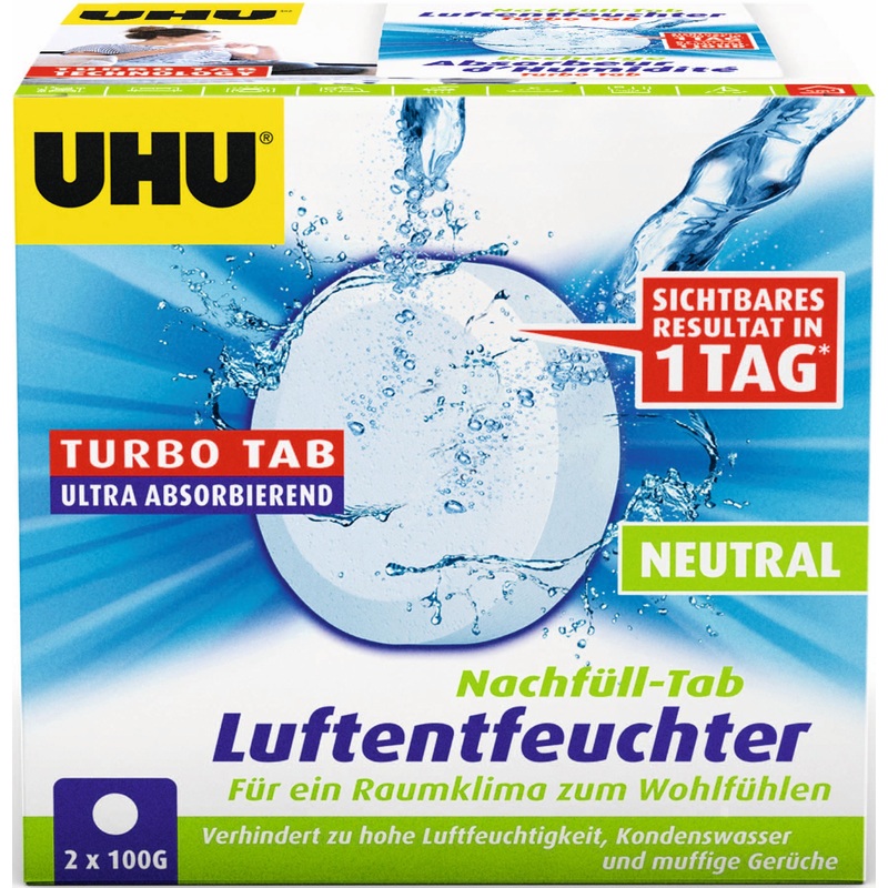 Uhu Luftbehandlung Zubehr Air Max Luftentfeuchter Ambiance Nachfll-Tabs Neutral