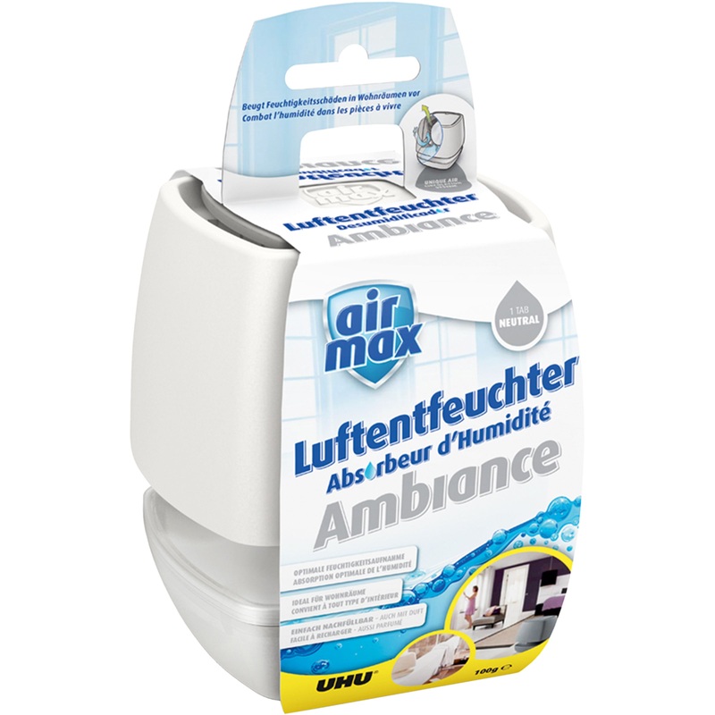Uhu Luftbehandlung Zubehr Air Max Luftentfeuchter Ambiance Weiss