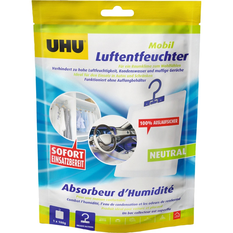 Uhu Luftbehandlung Zubehr Air Max Luftentfeuchter Mobil Neutral