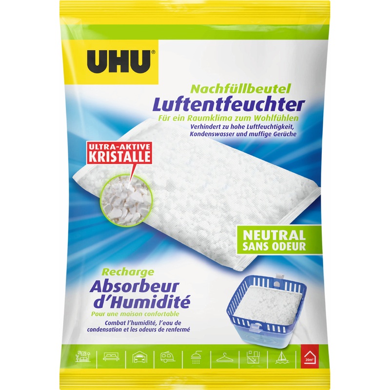 Uhu Luftbehandlung Zubehr Air Max Luftentfeuchter Original Nachfllbeutel