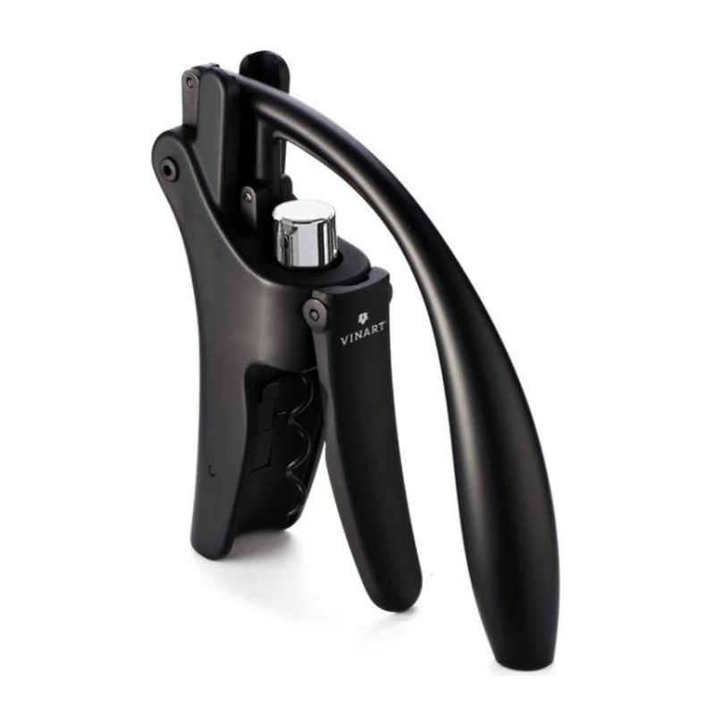 Vinart Korkenzieher ELEPHANT Hebelkorkenzieher schwarz matt mit Kapselschneider