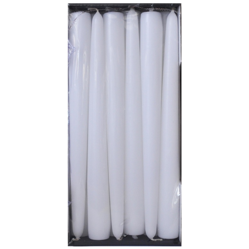 Wiedemann Kerzen Stabkerze 25x2.5 cm weiss 12 Stck