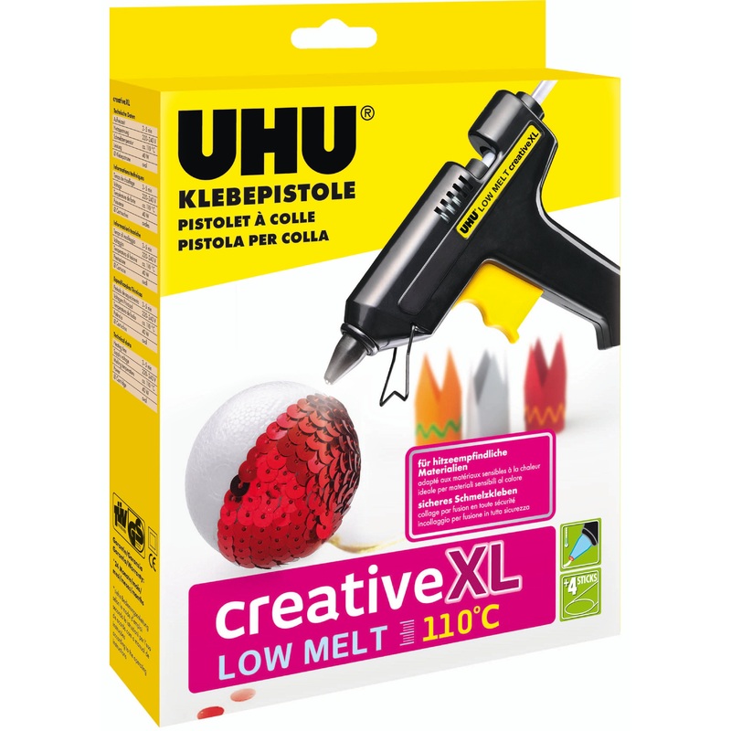 Uhu Heissklebepistole Creative XL Niedrigtemperaturpistole LOW MELT 110C