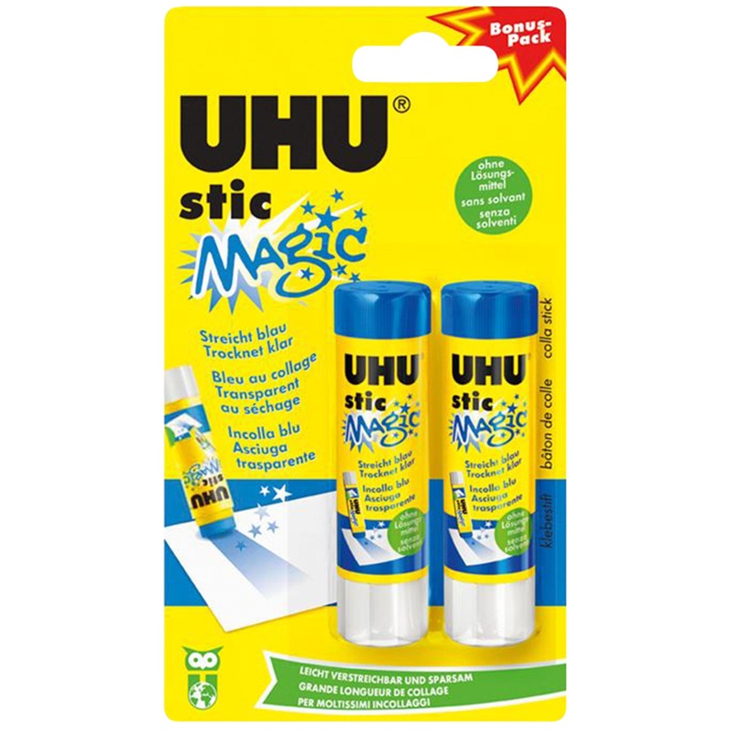 UHU Klebestift Stic Magic blau 2x 8.2g