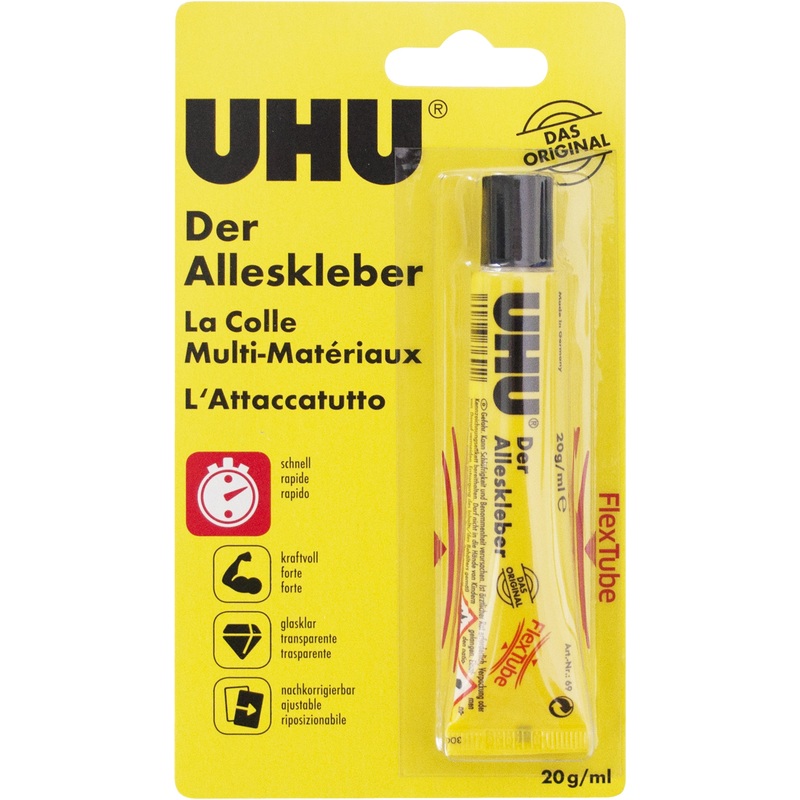 Uhu Klebstoff Der Alleskl.Flex+Clean 20G Tube Blister