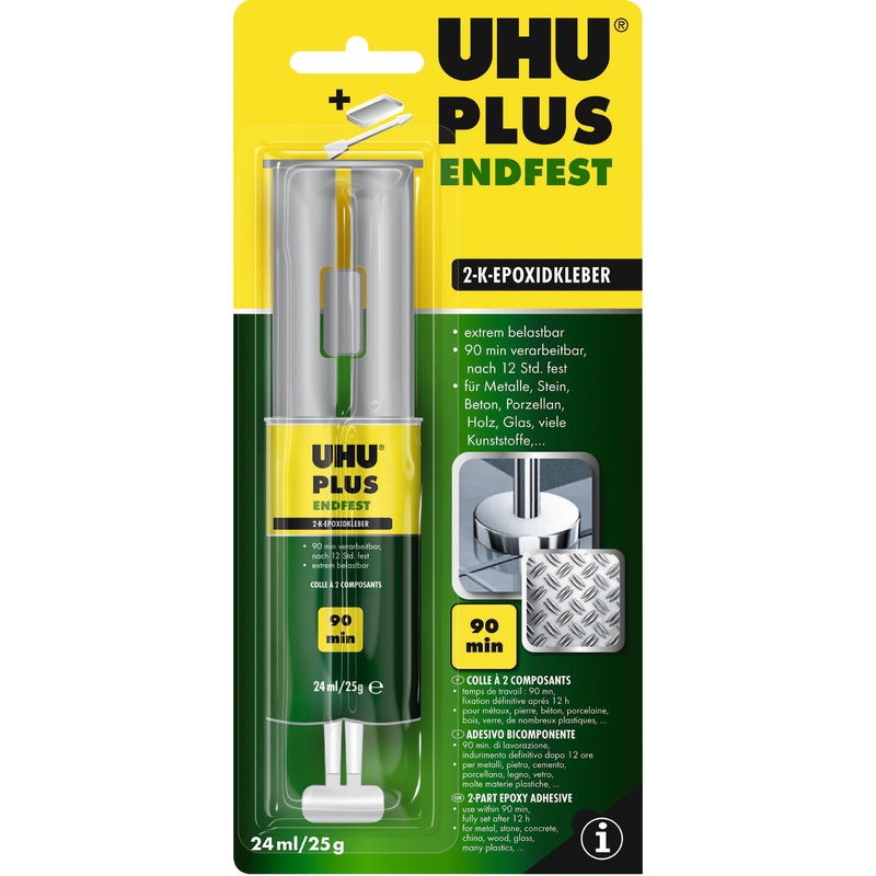 Uhu Klebstoff PLUS endfest 90min Doppelkammerspritze