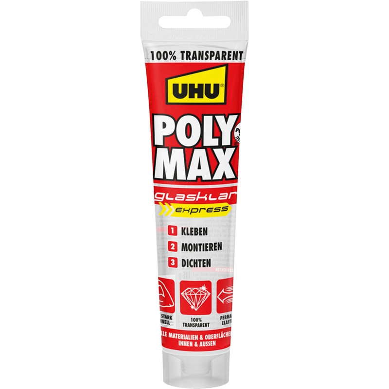 Uhu Klebstoff POLY MAX POWER transparent 115g