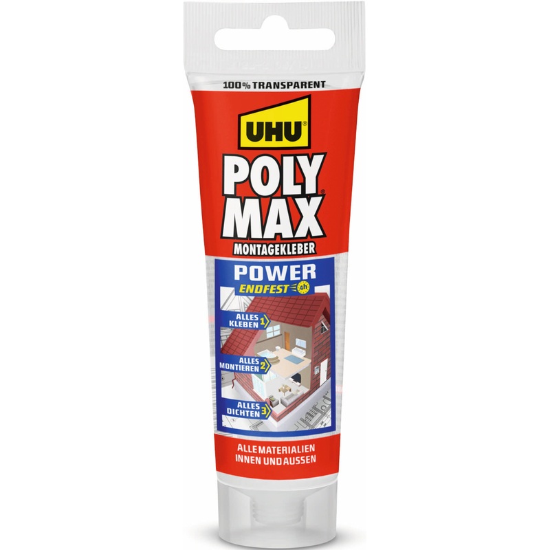 Uhu Klebstoff POLY MAX POWER Transparent