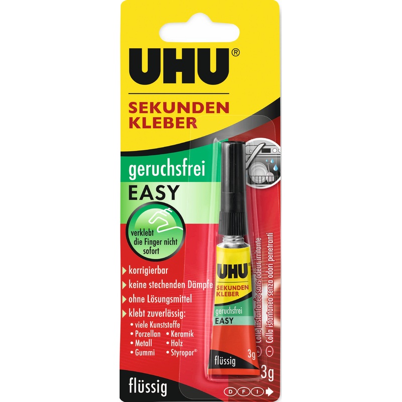 Uhu Klebstoff Sekunden Allekleber Flssig 3G Blister