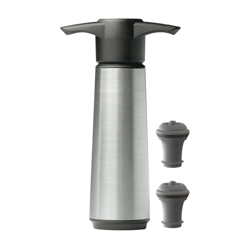 Vacu Vin Weinzubehr WS Pumpe aus V2A + 2 Zapfen