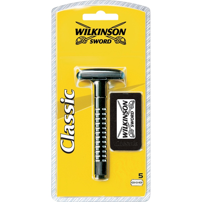 Wilkinson Rasierer Classic Rasierer Doppelklingen + 5 Klingen