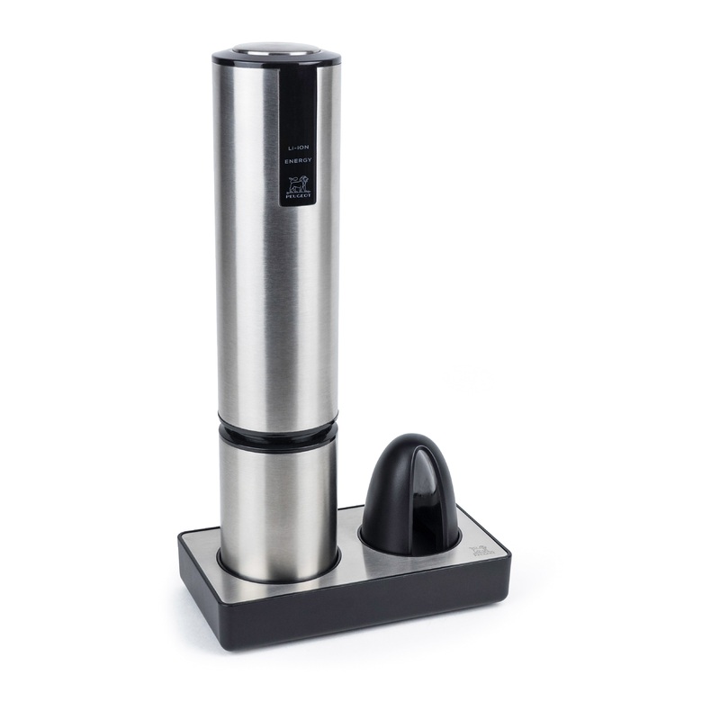 Peugeot Korkenzieher ELIS TOUCH Elektrischer mit Lithiumbatterie, Silber