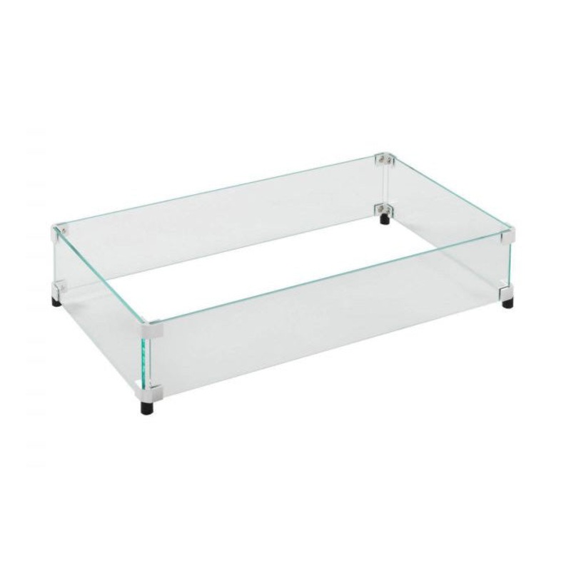 Outdoor GreatRoom - 15.5" x 28.5" Rectangular Glass Wind Guard