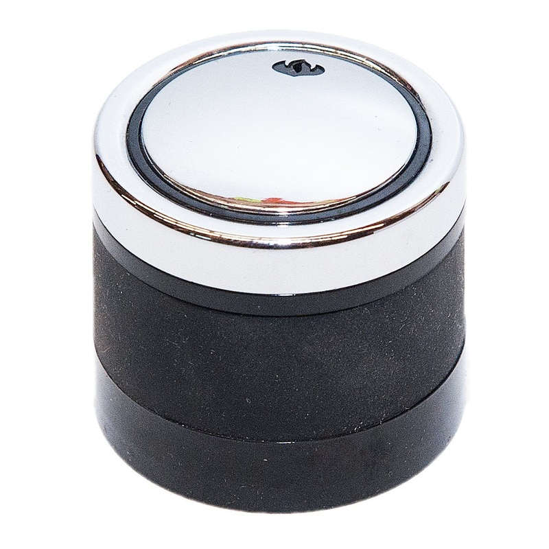 Napoleon N3800025BK Small Burner Control Knob - Black with Chrome Flame for 665 / 825 1 7/8 D 1 5/8 H