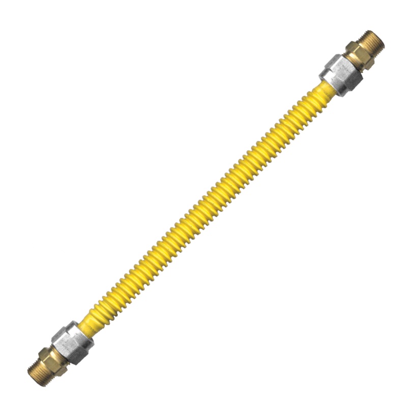 1/2" NG/LP MALE PIPE THREAD TO MALE PIPE THREAD APPLIANCE HOSES -  CSA APPROVED